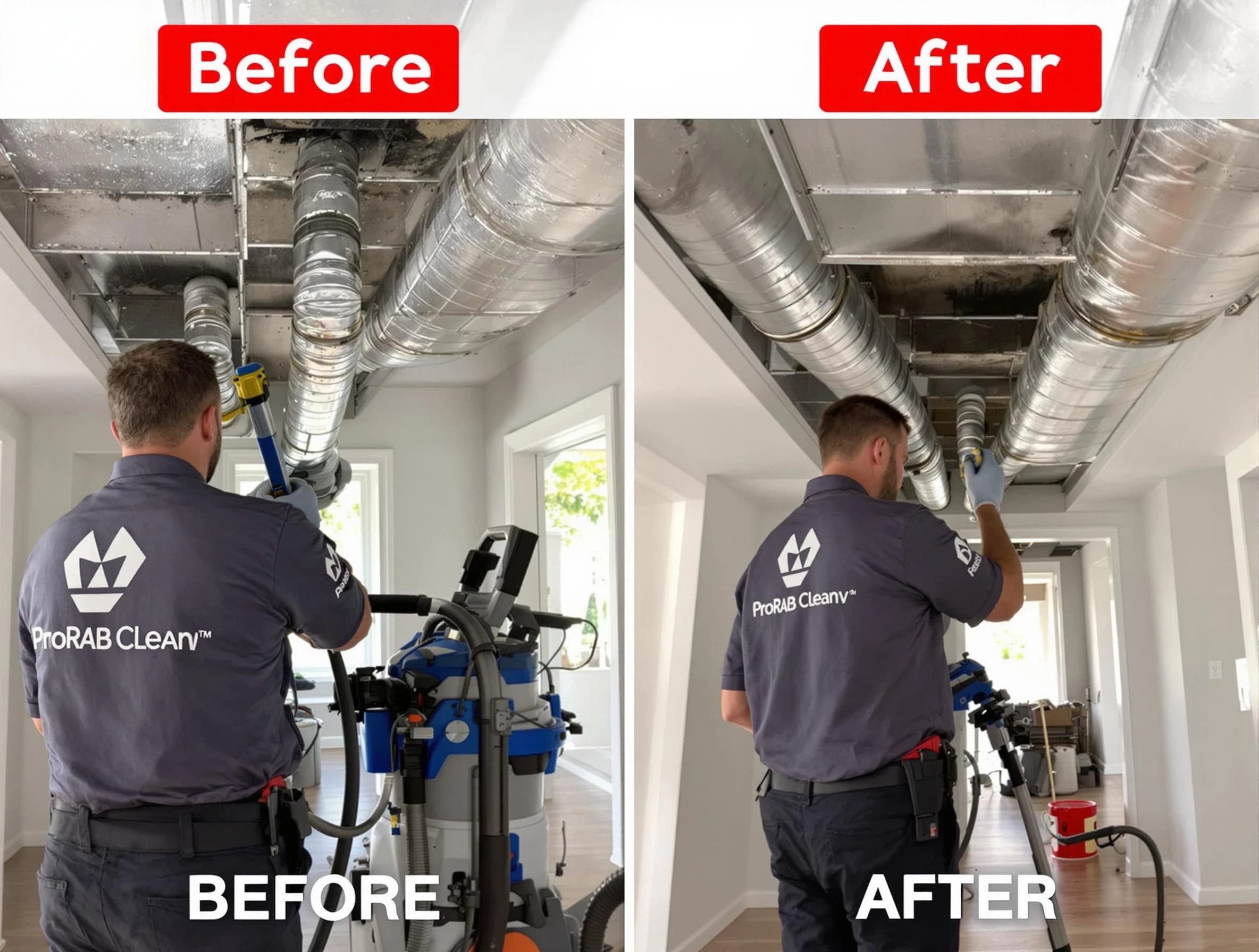 Odenville Air Duct Cleaning expert performing thorough residential duct cleaning in a Odenville home