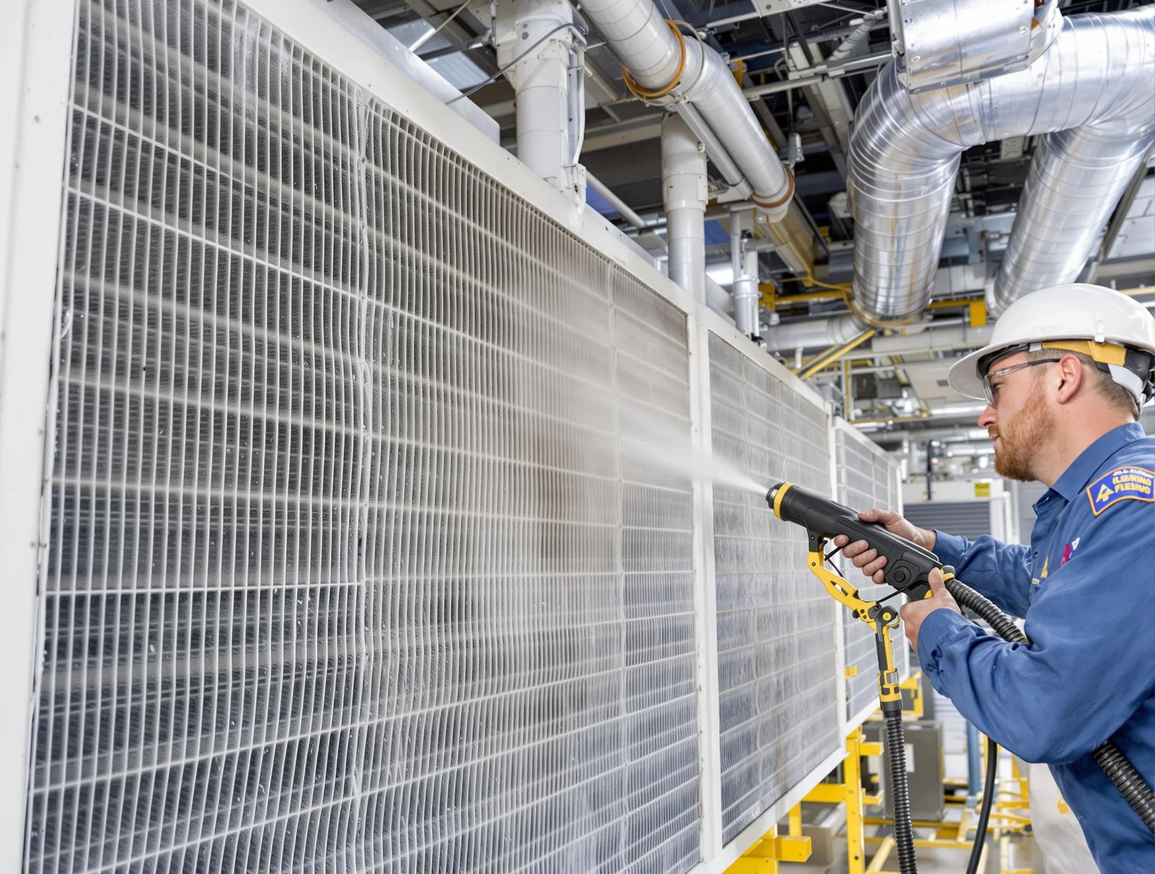 Professional commercial coil cleaning by Odenville Air Duct Cleaning in Odenville