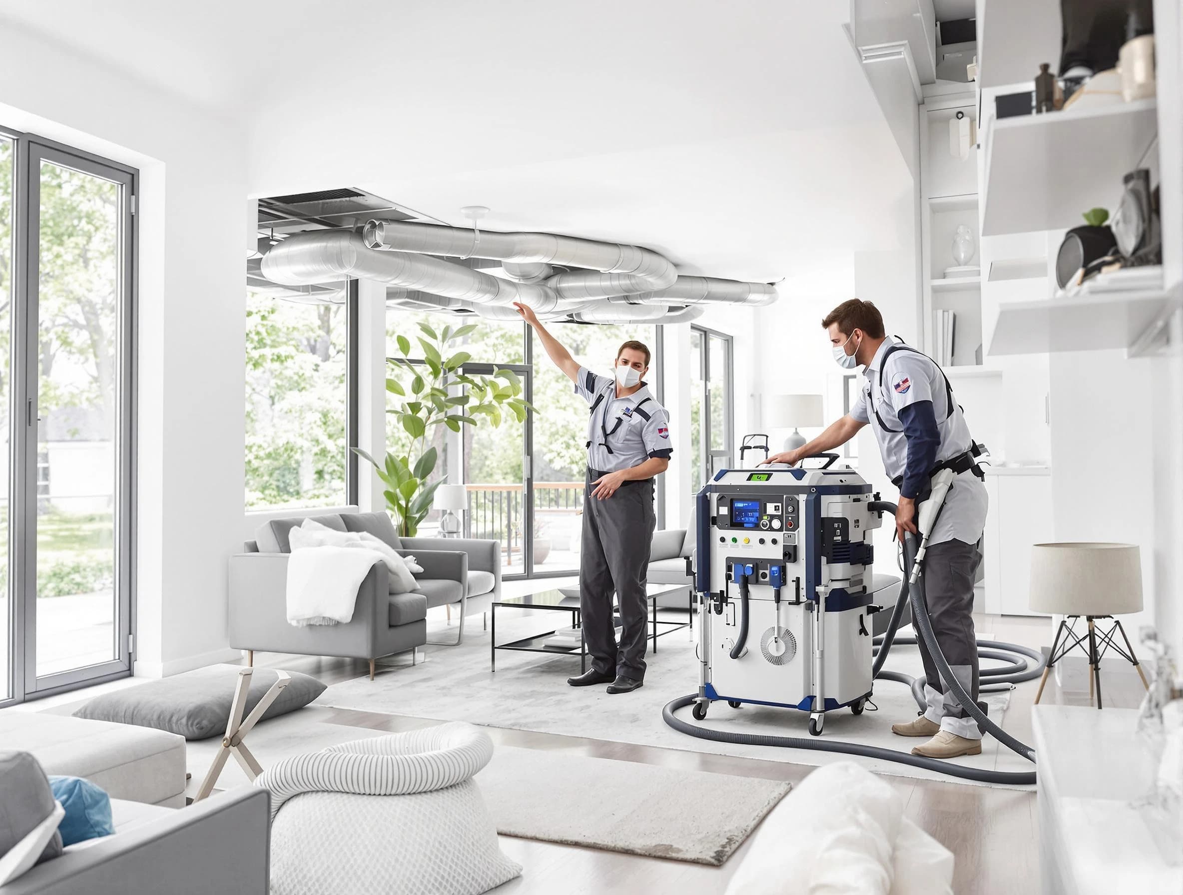 Odenville Air Duct Cleaning professional conducting pure air duct cleaning with state-of-the-art equipment in Odenville