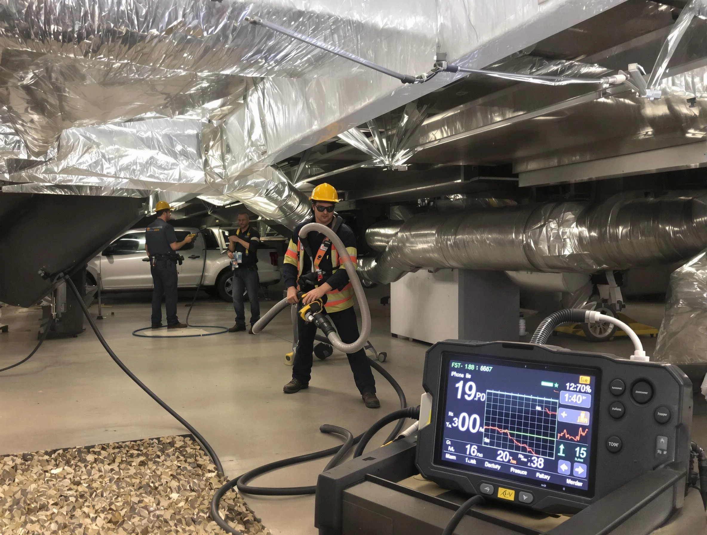 Professional negative pressure duct cleaning by Odenville Air Duct Cleaning in Odenville